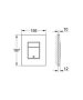 Grohe Skate Cosmopolitan nyomólap, króm 38732000