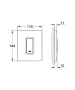 Grohe Skate Cosmopolitan rozsdamentes acél nyomólap 38784SD0