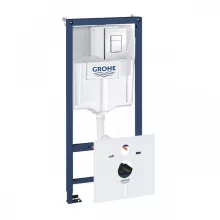   Grohe Rapid SL 5 az 1-ben WC szett, 1,13 méteres telepítési magassággal, króm nyomólappal 38827000