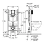 Grohe Rapid SL fali WC szett Artist rimless rövidített WC csészével és Skate Cosmopolitan fehér nyomolap
