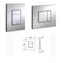 Grohe Rapid SL fali WC szett Karag Milos Rimless WC csészével ülőkével és króm nyomólappal