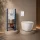 Grohe Rapid SL fali WC szett Karag Milos Rimless WC csészével, ülőkével és fehér nyomólappal
