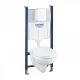 Grohe Solido Compact 4 az 1-ben WC szett tartállyal, fali WC-vel és fehér nyomólappal