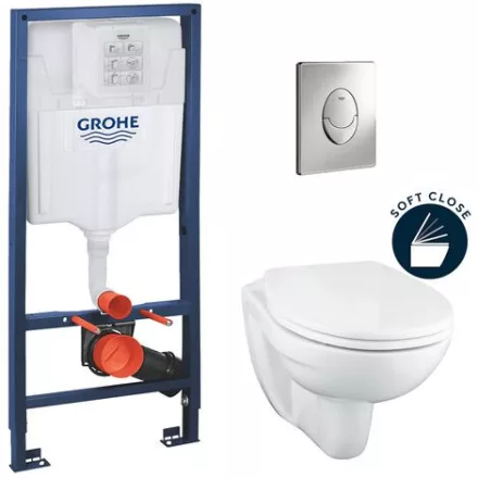 Grohe Bau Ceramic fali WC szett Rapid SL