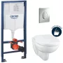 Grohe Bau Ceramic fali WC szett Rapid SL