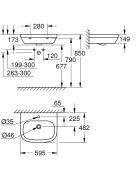 Grohe Euro Ceramic 60x48 cm mosdó 39335000 - Fürdőszoba - Sz