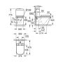 Grohe Euro Ceramic monoblokkos WC csésze tartállyal, Duroplast ülőkével, alpin fehér 39462000