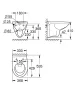 Grohe Bau Ceramic fali WC csésze, alpin fehér 39491000