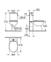 Grohe Bau Ceramic monoblokkos WC szett tartállyal és ülőkével, alpin fehér 39495000