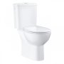 Grohe Bau Ceramic hátsó kifolyású monoblokkos WC szett tartállyal és ülőkével, alpin fehér 39496000