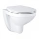 Grohe Bau Ceramic fali WC csésze 36,8x53,1 cm, duroplast ülőkével, alpin fehér 39497000