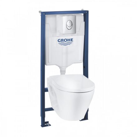 Grohe Solido 4 az 1-ben WC-csésze tartállyal, nyomólappal, rögzítőidommal, alpin fehér 39583000