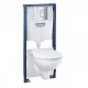 Grohe Solido 5 az 1-ben WC szett tartállyal szerelőkerettel és nyomólappal alpin fehér