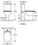 Grohe Bau Ceramic Monoblokkos Rimless WC szett 39604000