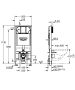 Grohe Rapid SL Slim WC-elem 88,9 mm-es öblítőtartállyal 39687000