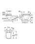 Grohe Euro Ceramic fali WC csésze öblítőperem nélkül, ülőkével, alpin fehér 39703000