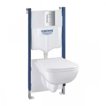   Grohe QuickFix Solido Compact 5 az 1-ben WC szett tartállyal, szerelőelemmel, nyomólappal 39816000