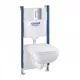 Grohe QuickFix Solido Compact 5 az 1-ben WC szett tartállyal, szerelőelemmel, nyomólappal 39816000