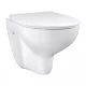 Grohe Bau Ceramic fali WC csésze perem nélküli, duroplast ülőkével, alpin fehér 39899000