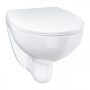 Grohe Bau Ceramic fali WC csésze perem nélküli, duroplast ülőkével, alpin fehér 39899000