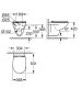 Grohe Bau Ceramic fali WC csésze perem nélküli, duroplast ülőkével, alpin fehér 39899000