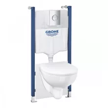   Grohe Solido 5 az 1-ben WC csésze ülőkével, tartállyal, nyomólappal, alpin fehér 39900000