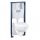 Grohe QuickFix Solido 5 az 1-ben beépíthető WC szett, szerelőelemmel, öblítőlappal, tartállyal, fehér 39902000