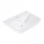 Grohe QuickFix Start Edge Ceramic mosdó 60x44,8 cm, túlfolyóval és csaplyukkal, alpin fehér 39950000