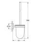 Grohe Essentials WC kefe garnitúra, rozsdamentes acél hatású 40374DC1