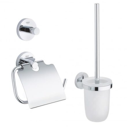 Grohe Essentials 3 az 1-ben fürdőszobai kiegészítő szett, króm 40407001