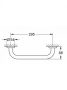 Grohe Essentials Fali kapaszkodó 295 mm rögzítővel, szálcsiszolt világos arany 40421GN1
