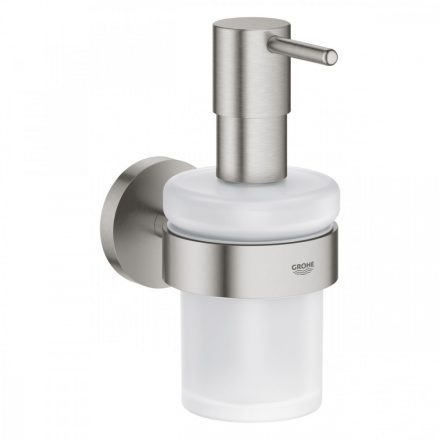 Grohe Essentials szappanadagoló 160 ml, fém tartókonzollal, rozsdamentes acél hatású 40448DC1