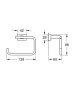 Grohe Essentials Cube fedél nélküli WC papír tartó, szálcsiszolt grafit 40507AL1