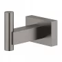 Grohe Essentials Cube fürdőköpeny akasztó, szálcsiszolt grafit 40511AL1