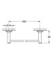 Grohe Essentials Authentic fali fürdőlepedő tartó, króm 40653001