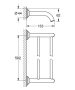 Grohe Essentials Authentic fali dupla törölközőtartó, króm 40654001