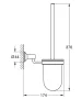 Grohe Essentials Authentic fali WC kefe garnitúra, króm 40658001