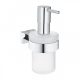 Grohe Essentials Cube szappanadagoló tartókonzollal, króm 40756001