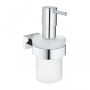 Grohe Essentials Cube szappanadagoló tartókonzollal, króm 40756001