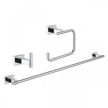   Grohe Essentials Cube 3 az 1-ben fürdőszobai kiegészítő szett, króm 40777001