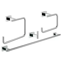   Grohe Essentials Cube 4 az 1-ben fürdőszobai kiegészítő szett, króm 40778001