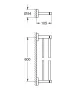 Grohe Essentials dupla törölközőtartó, szálcsiszolt grafit 40802AL1