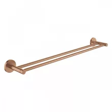  Grohe Essentials dupla törölközőtartó, szálcsiszolt rose arany 40802DL1