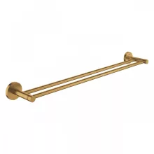   Grohe Essentials dupla törölközőtartó, szálcsiszolt világos arany 40802GN1