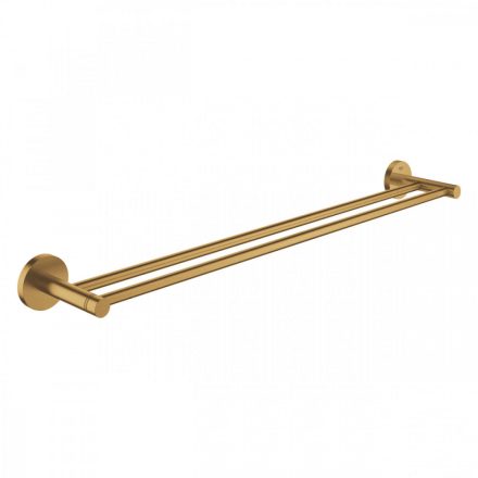 Grohe Essentials dupla törölközőtartó, szálcsiszolt világos arany 40802GN1
