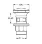 Grohe push-open leeresztő szelep 40824000