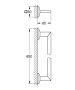 Grohe Allure Brilliant fali fürdőlepedő tartó 650 mm, króm 40896000