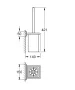 Grohe Allure Brilliant fali WC-kefe tartó, króm 40900000