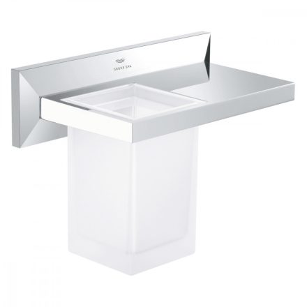 Grohe Allure Brilliant fali pohártartó pakolófelülettel, króm 40906000