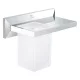 Grohe Allure Brilliant fali pohártartó pakolófelülettel, króm 40906000
